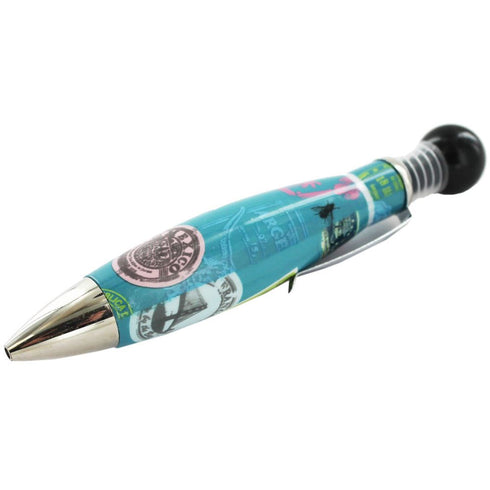 Jumbo Stamp Pen - Black Ink with Unique Stamp Design GSJP
