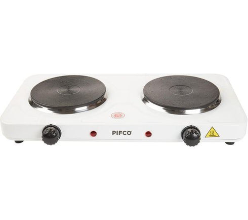 PIFCO DOUBLE ELECTRIC HOT PLATE WHITE 2000W. 204776