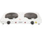 PIFCO DOUBLE ELECTRIC HOT PLATE WHITE 2000W. 204776