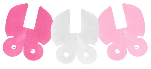 Pink Baby Pram Garland 2.6M - Adorable Nursery Decor X41172