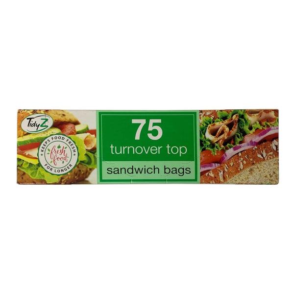 Reusable Sandwich Bags - TIDYZ Turnover Top 75 Pack B0400
