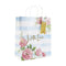 EUROWRAP FLORAL STRIPE LARGE GIFT BAG APX 27 X 33 X 14 CM. 31430-2C
