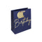 EUROWRAP NAVY HAPPY BIRTHDAY MEDIUM GIFT BAG APX 22 X 10 X 25 CM. 35401-3C