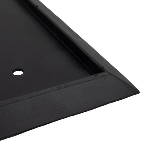 Coir Welcome Doormat - JVL Granite Rubber Tray Base 40x70cm