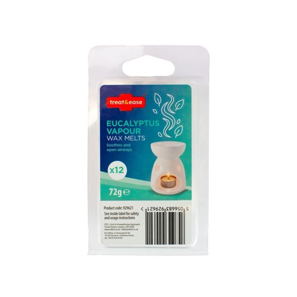 TREAT & EASE EUCALYPTUS VAPOUR WAX MELTS 72GM. OL324628