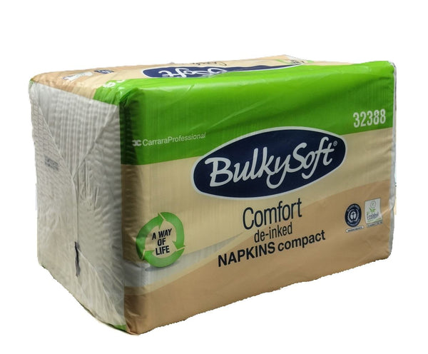BULKY SOFT 1PLY WHITE NAPKINS 30CM X 30CM 500/PK. 32388