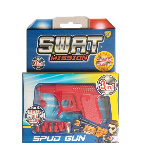Spud Gun Toy - SWAT MISSION 3 in 1 Die Cast Assorted