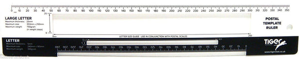 Postal Template Ruler - TIGER T301603 for Accurate Mailings