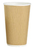 Ripple Wall Cups - Brown Kraft 16oz Hot Drink Cup 10441.16
