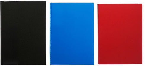 A4 Ruled Notebook - Durable Hardback in Assorted Colours