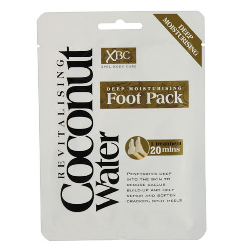 DEEP MOISTURISING REVITALISING COCONUT WATER FOOT PACK. XP40331