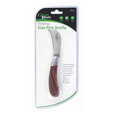 Folding Garden Knife - GREEN BLADE Professional Locking Tool