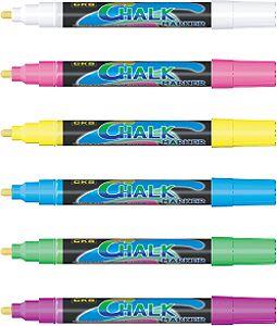 Fluorescent Window Markers - Vibrant Pack of 6 Assorted Colours
