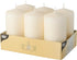 PACK OF 6 CREAM PILLAR CANDLES 60 X 115 MM. PS17991