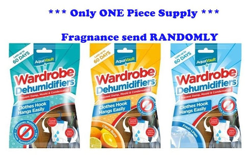 AQUA VAULT SCENTED HANGING WARDROBE DEHUMIDIFIER ** 1 PIECE SUPPLY **. OL317058