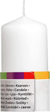 BOLSIUS PILLAR CANDLE WHITE 100MM X 48MM 4/PK. 103613306802