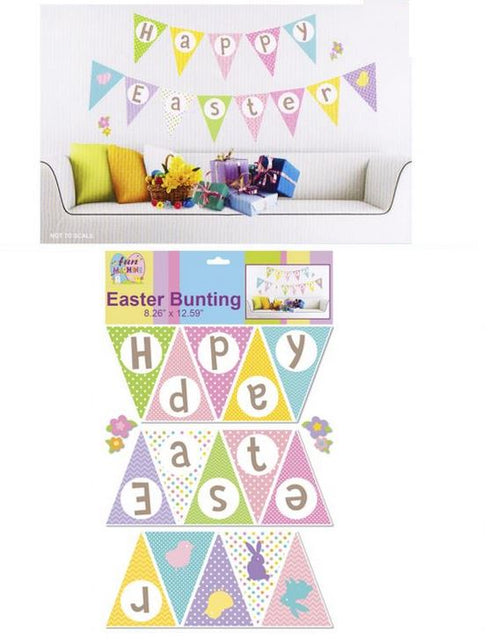 EASTER BUNTING ROOM/ WINDOW DECORATION HAPPY EASTER. DP06370HAPPY