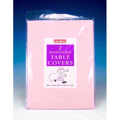 Paper Table Covers - Caroline Pink 90cm Square, 2 Pack CV1322