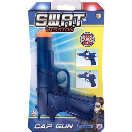 SWAT MISSION 8 SHOT CAP REVOLVER/GUN. 1374814
