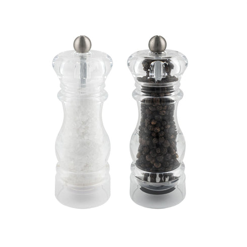 Acrylic Grinder Set - G-MILL Salt & Pepper Mills 14cm SP-6615AC