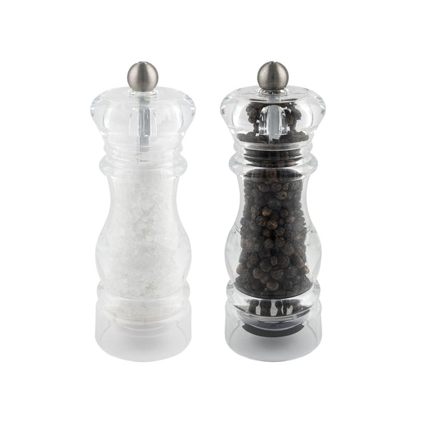 Acrylic Grinder Set - G-MILL Salt & Pepper Mills 14cm SP-6615AC
