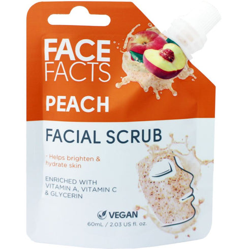 FACE FACTS FACIAL SCRUB 60ML - PEACH. 22783-150