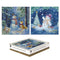 CHRISTMAS CARDS WOODLAND SNOWMEN - PACK OF 12 SQUARE BOXED. TAX9038A
