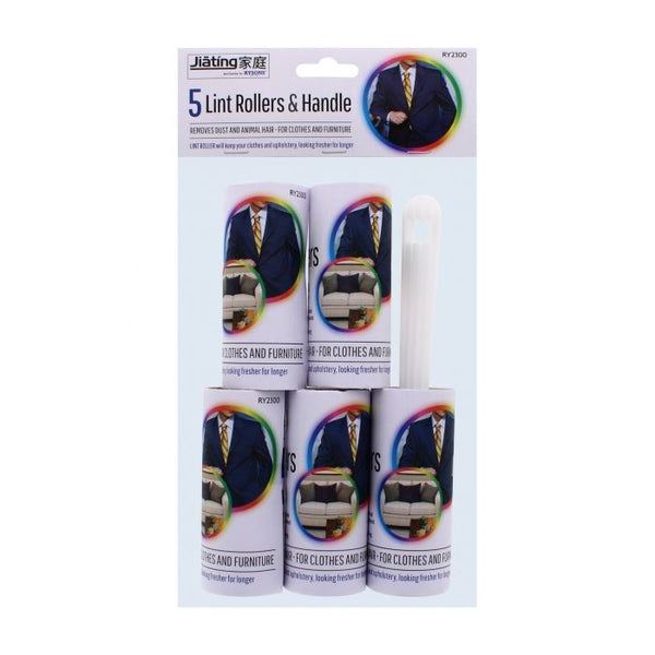 3 PACK ROLLS LINT REMOVER ROLLER STICKY BRUSH DUST FLUFF FABRIC. OL310287