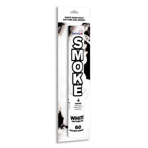 TRAFALGAR HANDHELD DAYTIME COLOURED SMOKE- WHITE. CR-RPS001W