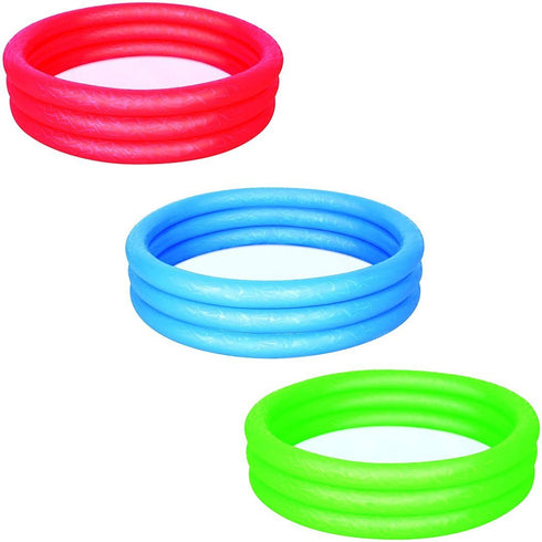 BESTWAY SPLASH & PLAY 3 RING PADDLING POOL 60" X 12". BW51026
