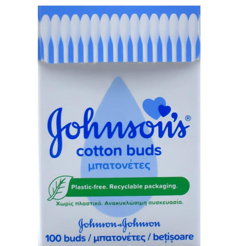 JOHNSONS BIODEGRADABLE BABY COTTON BUDS 100/PK. KD30385