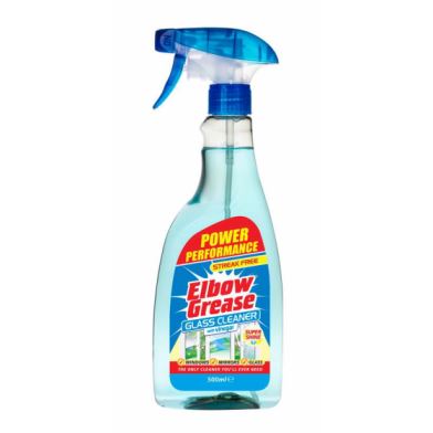 Vinegar Glass Cleaner - ELBOW GREASE GLASS CLEANER WITH VINEGAR 500ML