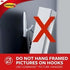COMMAND 17011UKN X-LARGE WHITE UTILITY HOOK WITH 3 STRIPS. WL4404