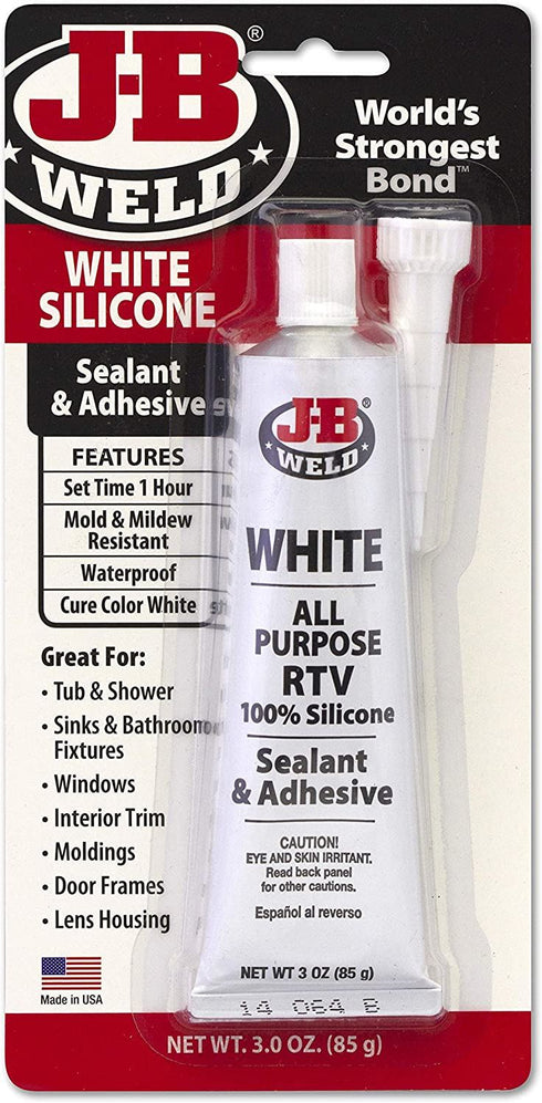 JB Weld White Silicone RTV 85G 31312 - All-Purpose Sealant