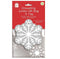 GIFTMAKER CHRISTMAS SNOWFLAKE DESIGN JUMBO DRAWSTRING GIFT SACK WITH TAG. XAPGZ425