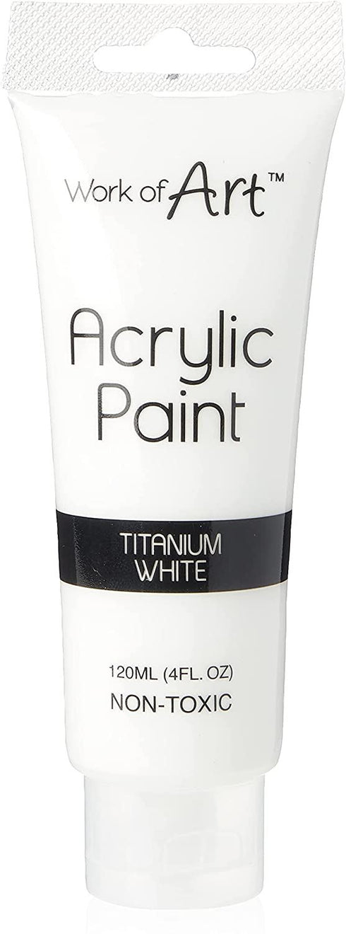 Acrylic Titanium White Paint 120ml - Premium Quality TA6721