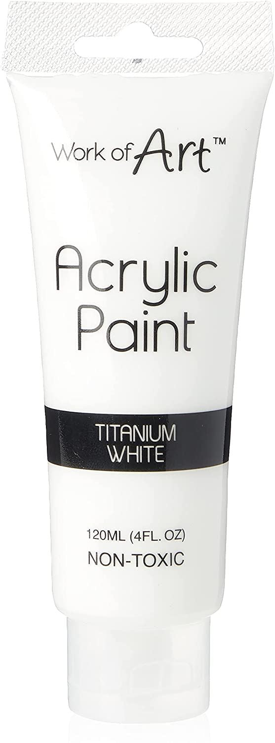 Acrylic Titanium White Paint 120ml - Premium Quality TA6721