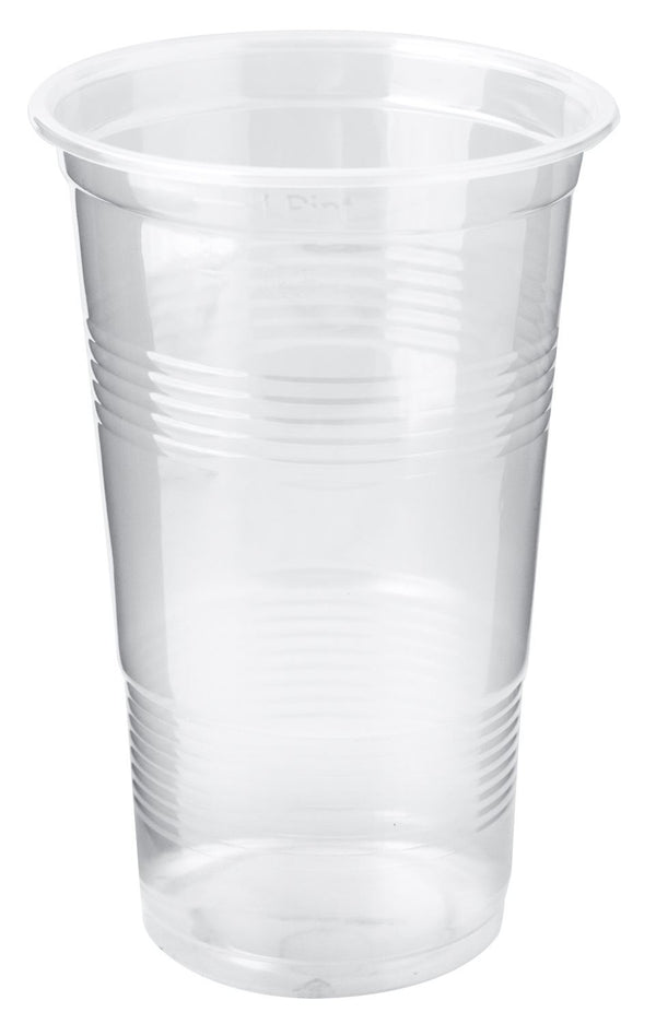 ALL SEASON 1 PINT CLEAR PLASTIC TUMBLERS 16/PK. 2062