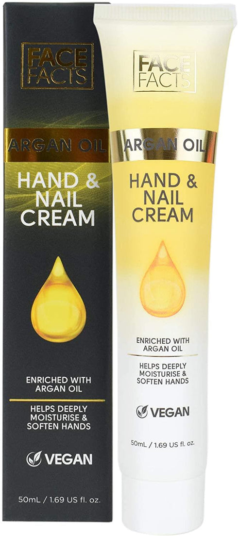 FACE FACTS ARGAN OIL MOISTURISING HAND & NAIL CREAM 50ML. 19332-150