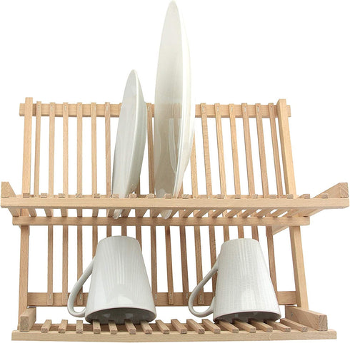 Beech Wood Dish Drainer - Elegant APOLLO AP1684 Kitchen Accessory