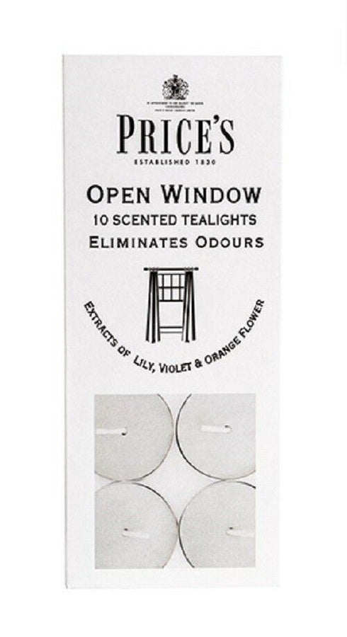 PRICES OPEN WINDOW TEALIGHT CANDLES 4HRS 10/PK. FR551016 372575