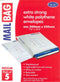 Polythene Mail Bags - COUNTY Medium White 240x320mm 5/Pack C261