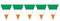 GIANT IRISH PENNANTS BUNTING. DP00186