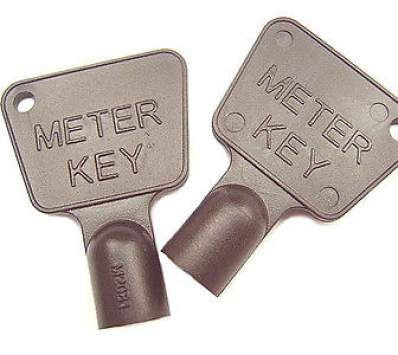 Meter Box Key - STAR PACK 2 Meter Black Plastic 72103