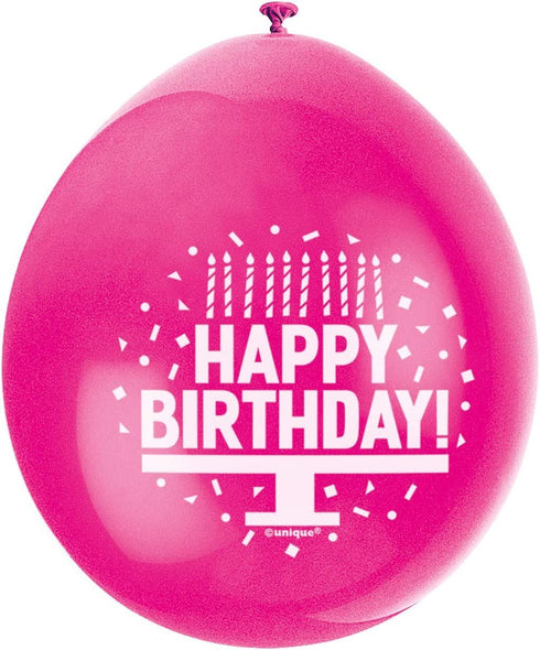 Happy Birthday Balloons - Multicolour Latex Pack | UNI56032