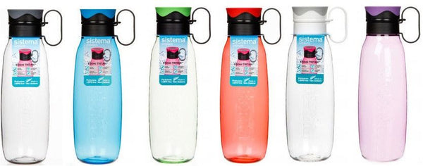 SISTEMA TRAVERSE TRITAN BOTTLE ASSORTED COLOURS 850 ML. SIS670