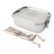 Leakproof Lunch Box - GRUNWERG 800ML Set with Spork & Straw