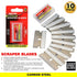 DEKTON 10 PCS CARBON STEEL RAZOR SCRAPER BLADE. DT85964