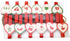CHRISTMAS ADVENT CALENDAR PEG GARLAND 60CM - HEART DESIGN. XM2454HEART