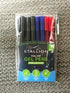 SWIFT PULL CAP GEL PENS 6/PK - ASSORTED COLOUR. P3058